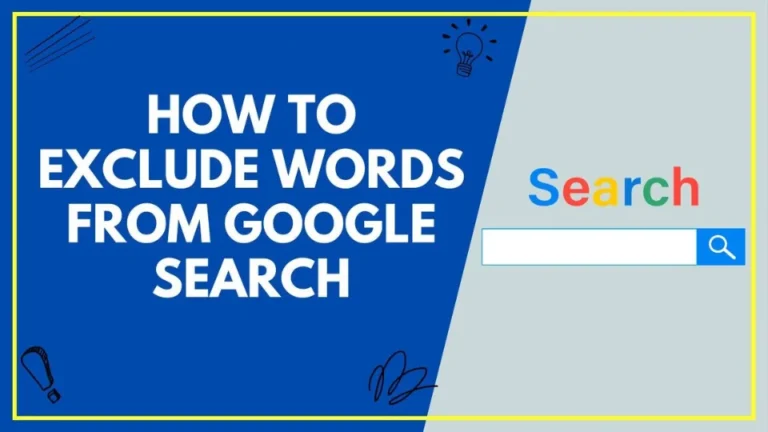 How To Exclude Words From Google Search Results